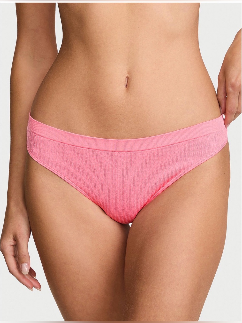 NWT Victoria’s Secret Seamless Rib Panty in Rose Light